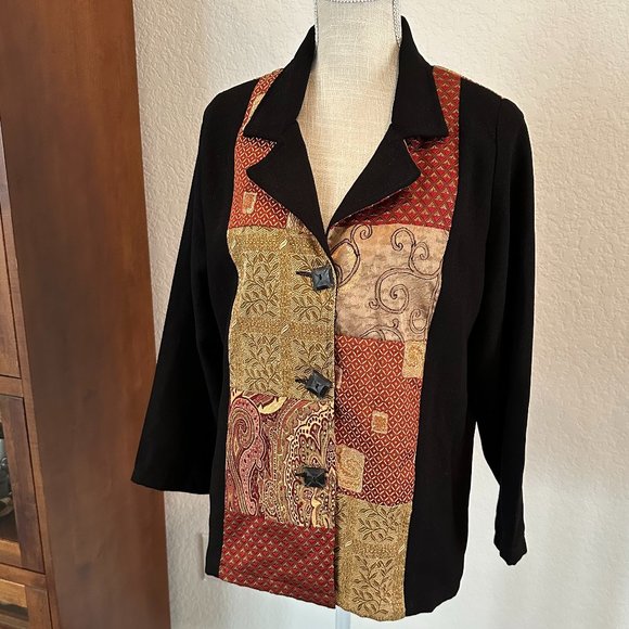 ALEX KIM Mixed Brocade Jacket - Medium - Picture 2 of 11